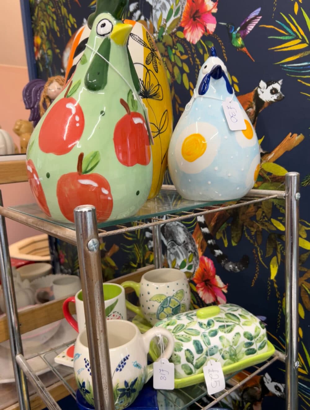 Painted ceramics at The Pottery Stable