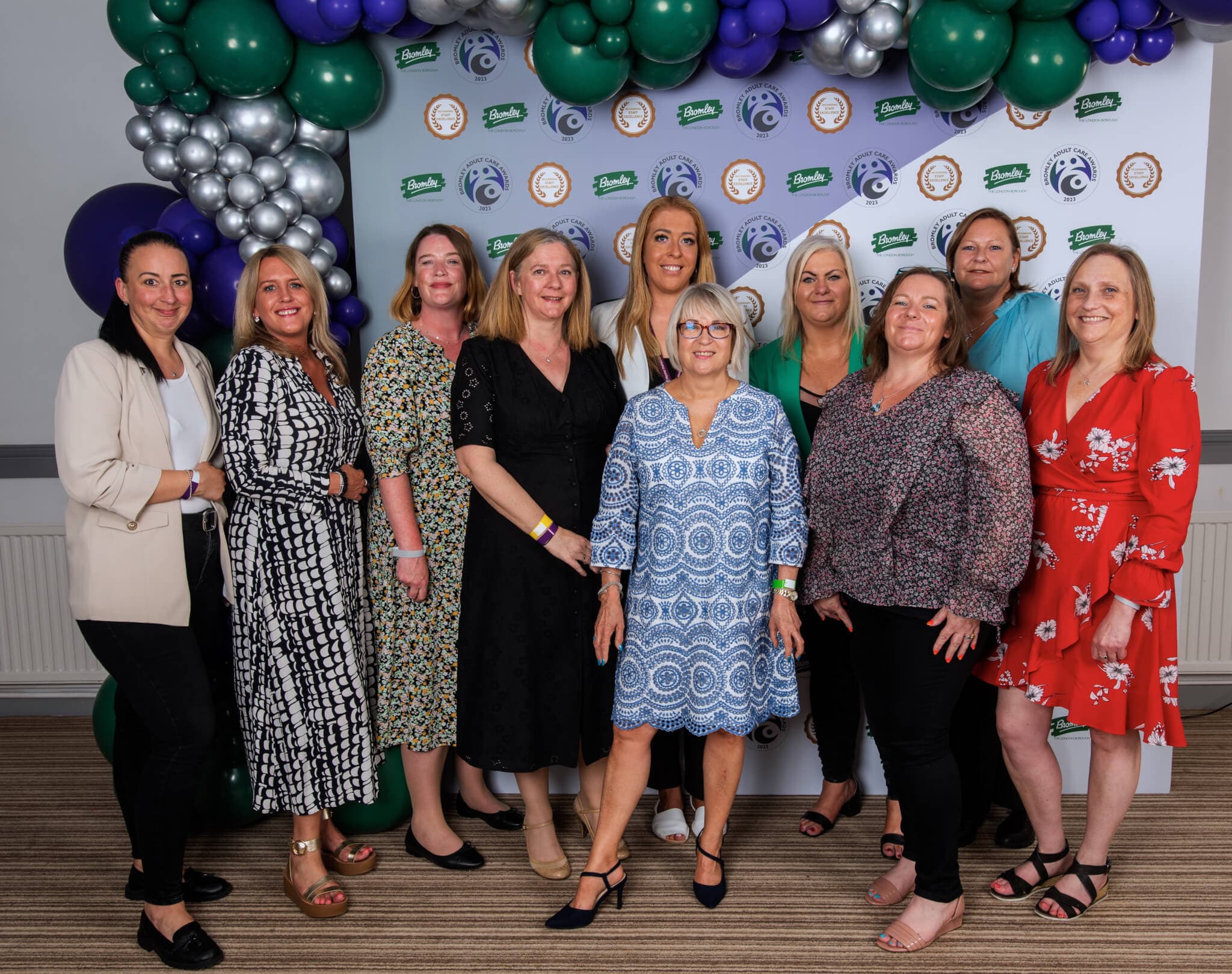 Home care staff at Bromley care award ceremony
