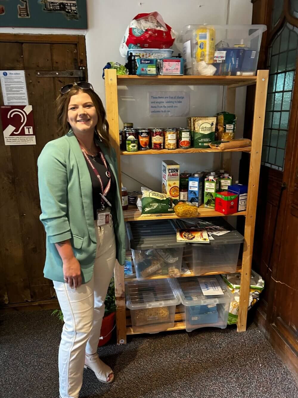 Home Instead donate to the Baschurch Porch Pantry!