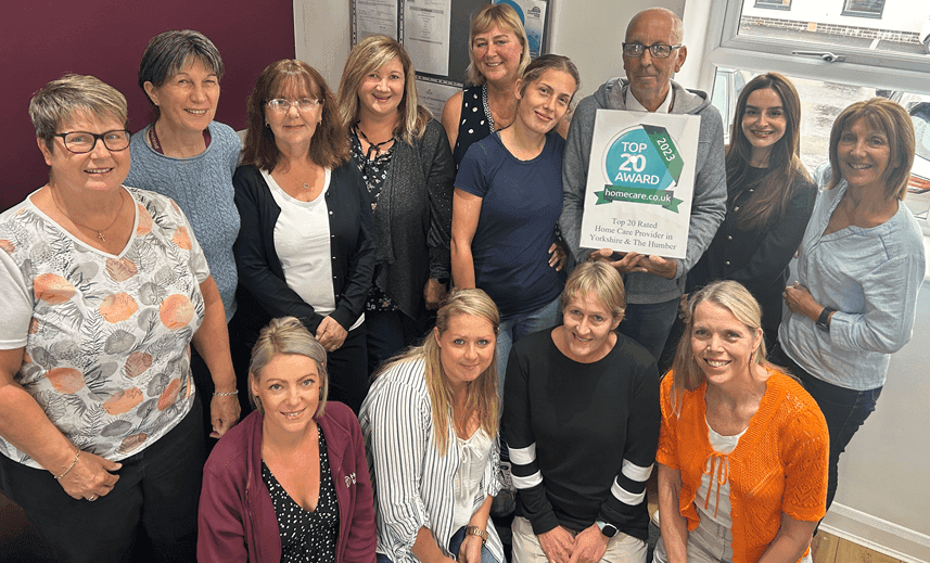 We’re in the homecare.co.uk Top 20!