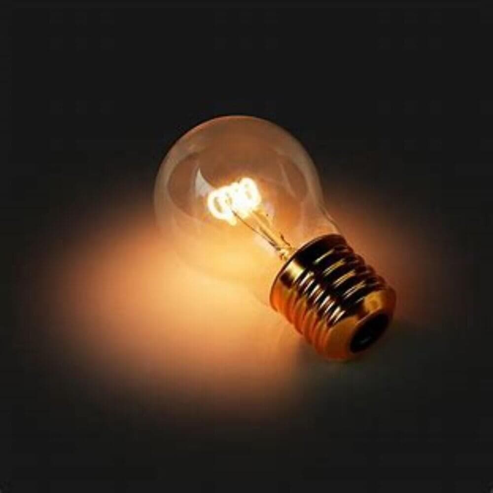 A glowing light bulb on a dark background. - Home Instead