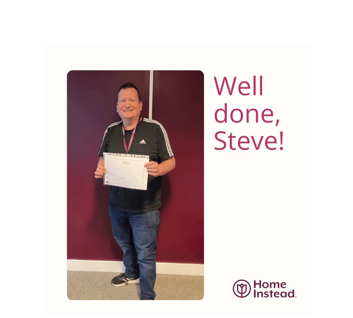 Celebrating Our Care Professional Steve Walters