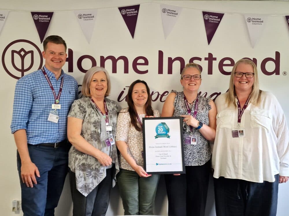 Home Instead West Lothian Named Top 20 Provider in Scotland