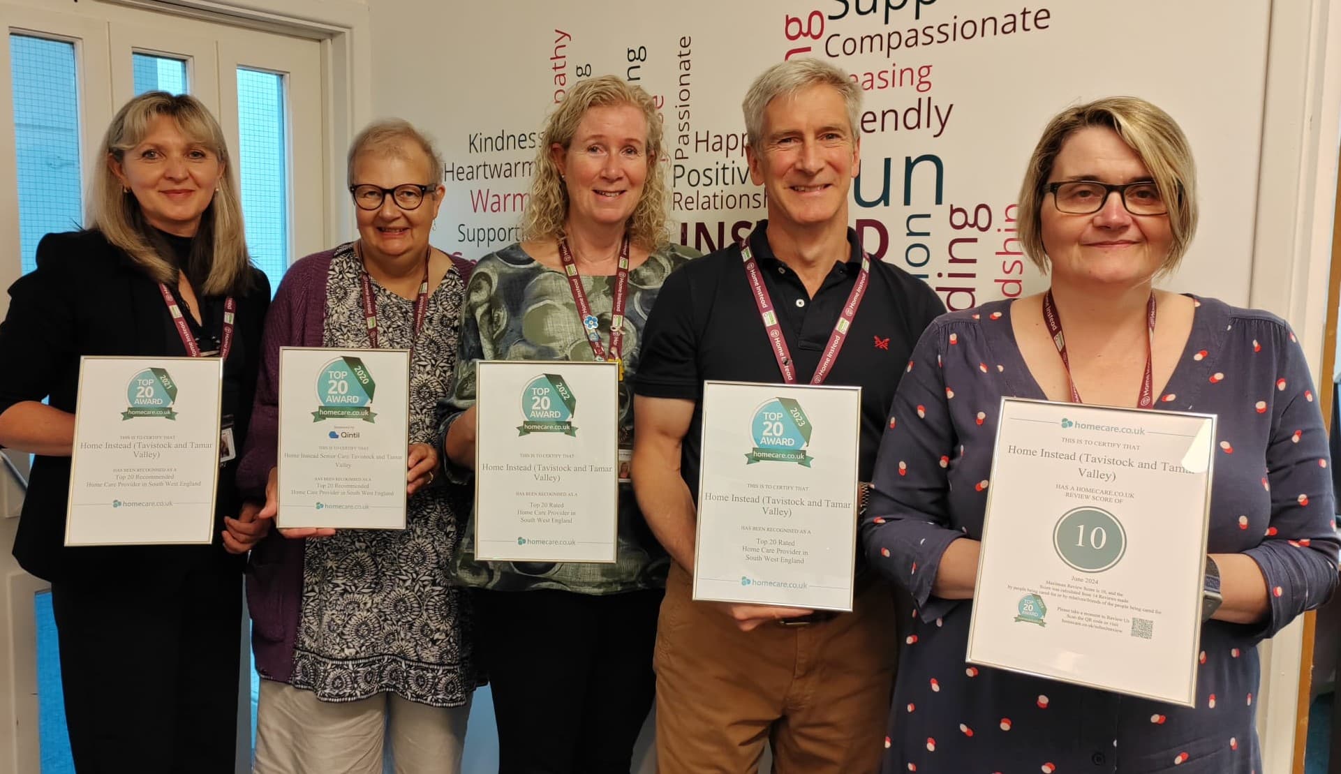 Home Instead Tavistock and Tamar Valley receiving top home care provider for fifth year