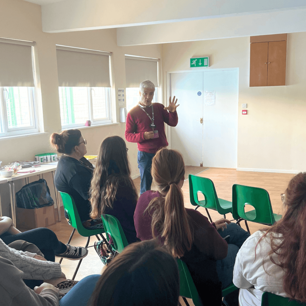 Director Mark speaking at the Care pro meeting