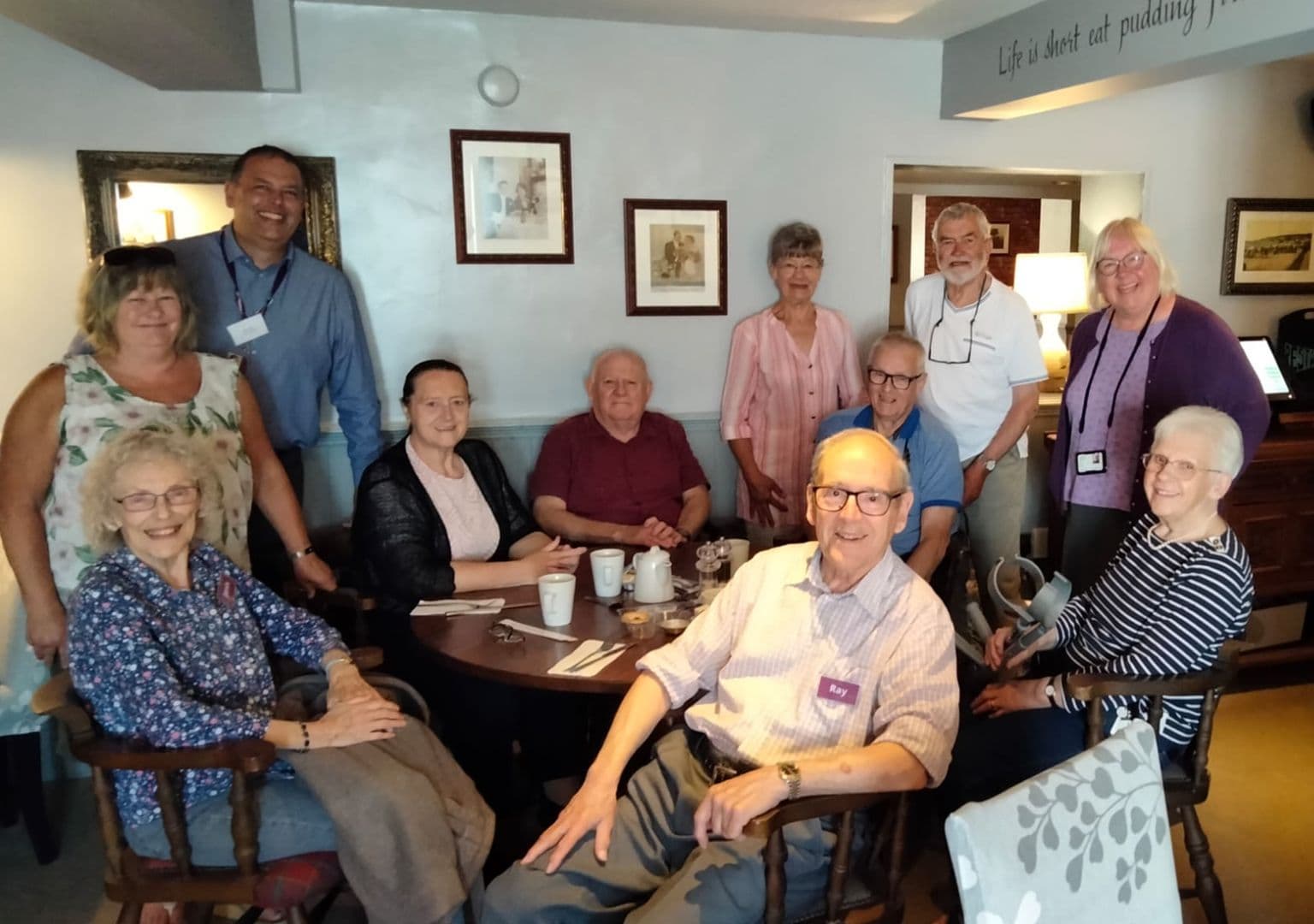 Memory Cafe guests making new friends and sharing experiences in North Somerset