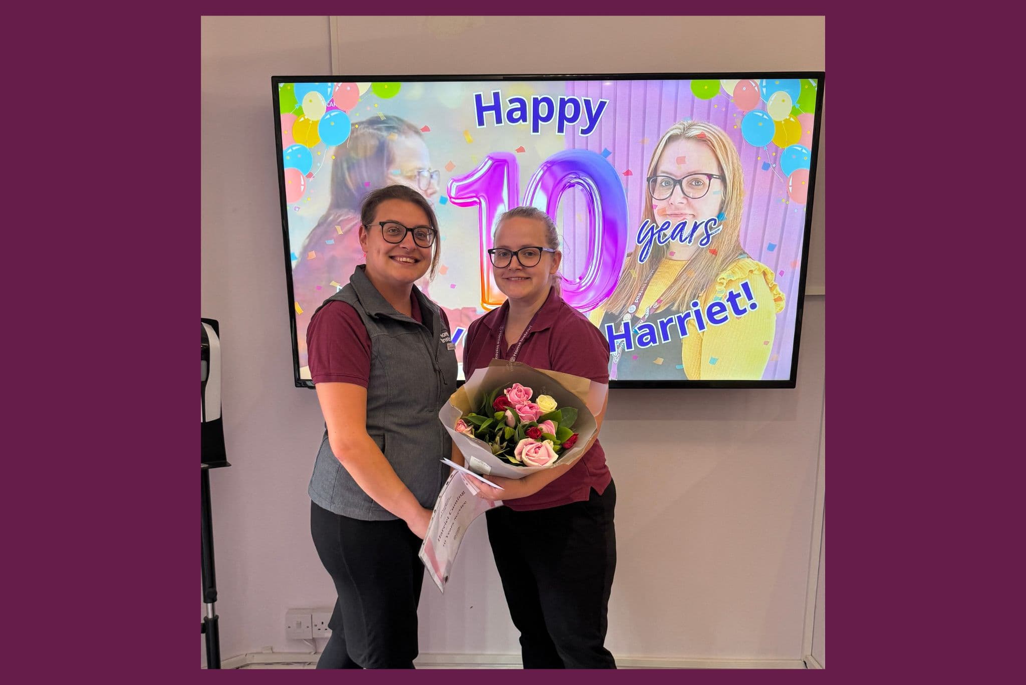 Ten Year Work Anniversary - Home Instead West Lancashire and Chorley