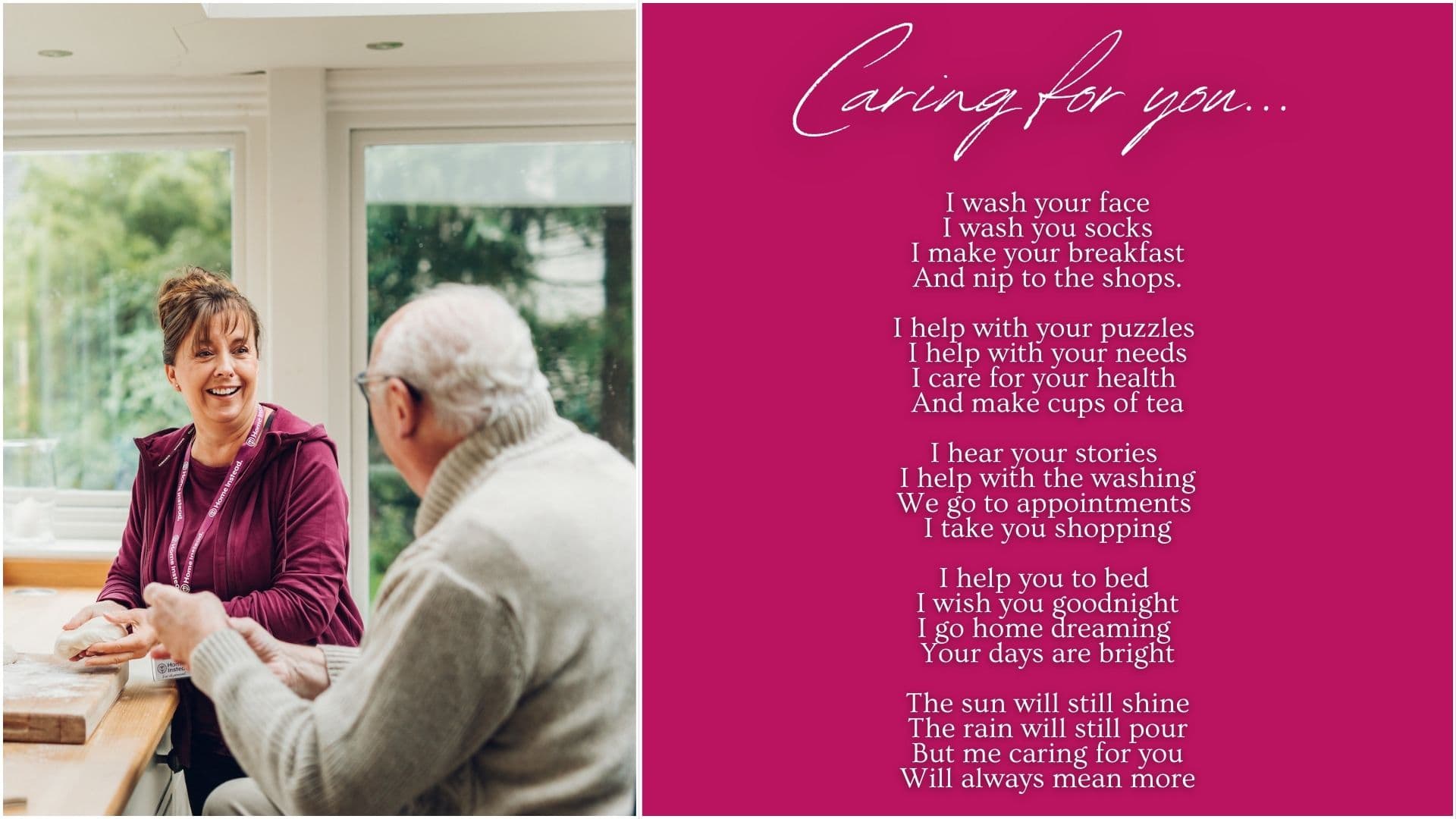 caring for you - national poetry day