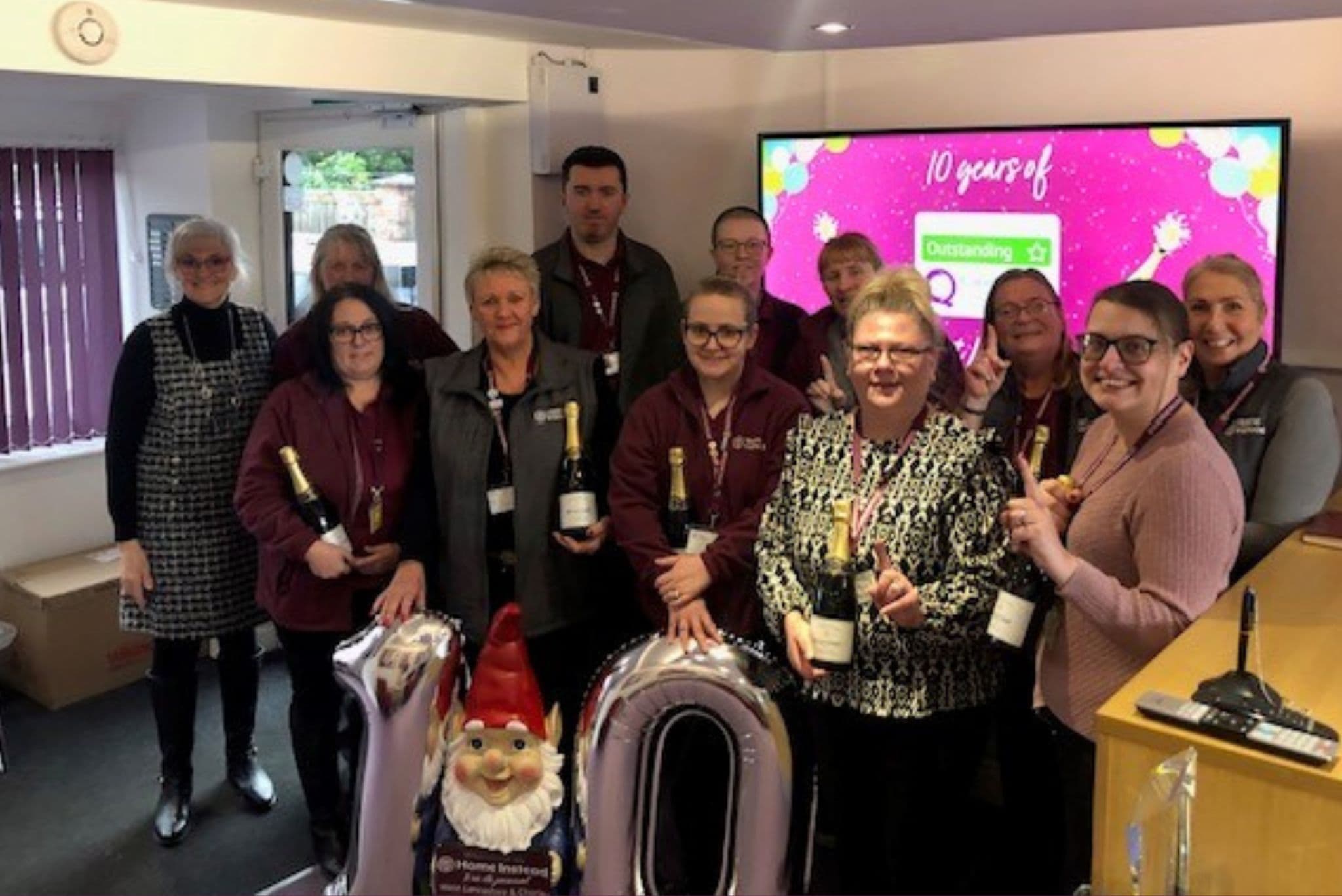 Home Instead West Lancashire and Chorley celebrate 10 years as rated Outstanding by the care quality commission