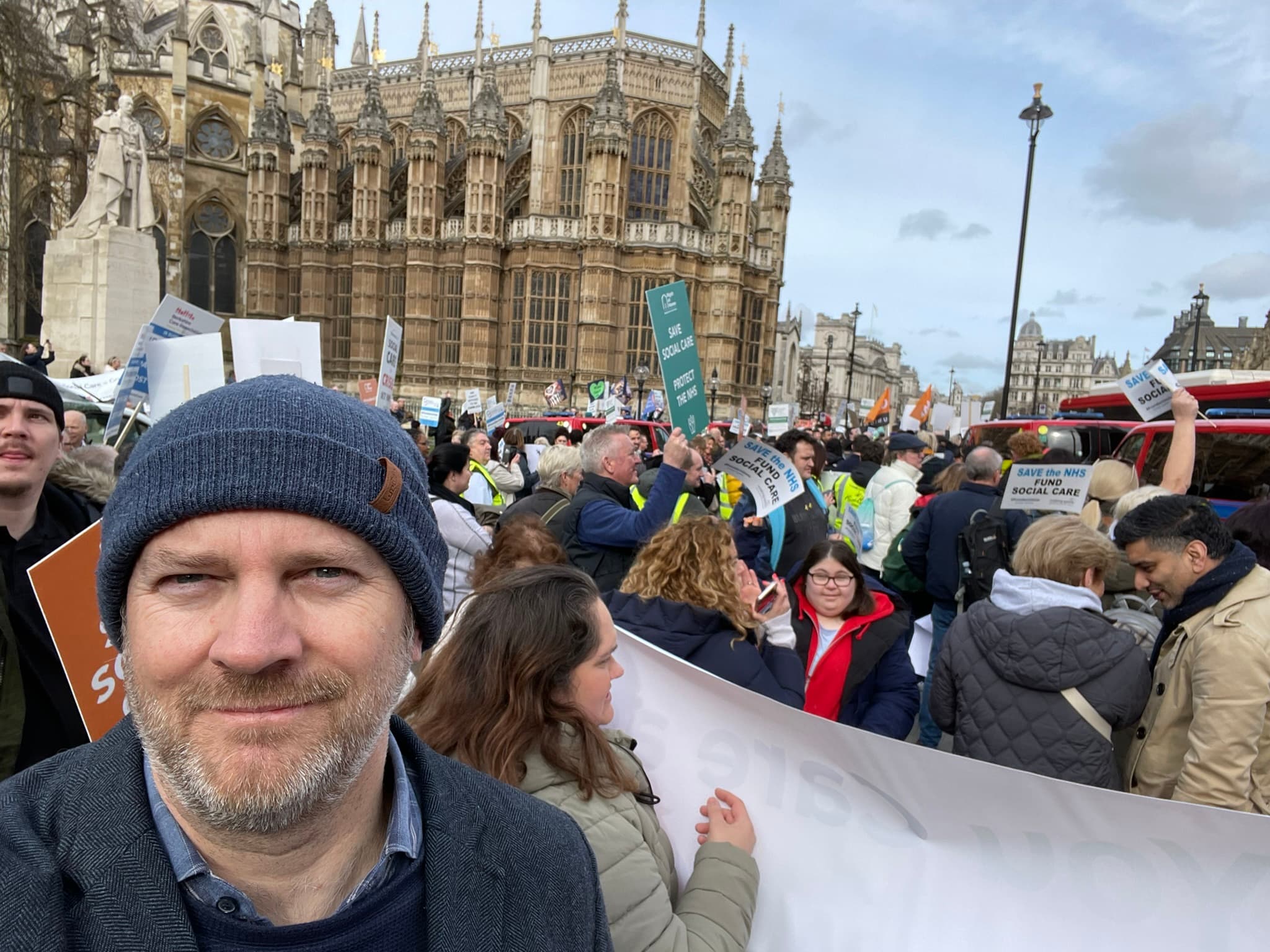 Owner Guy Mathew with UK Homecare Association, Providers Unite