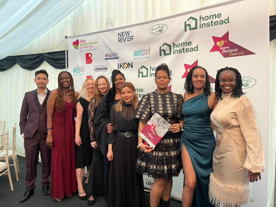 Homeinstead team awarded with highly commended in wellbeing in the community