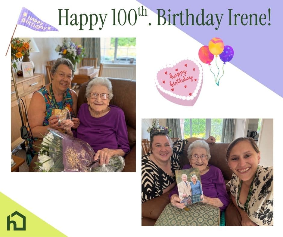 happy birthday irene home instead client 100