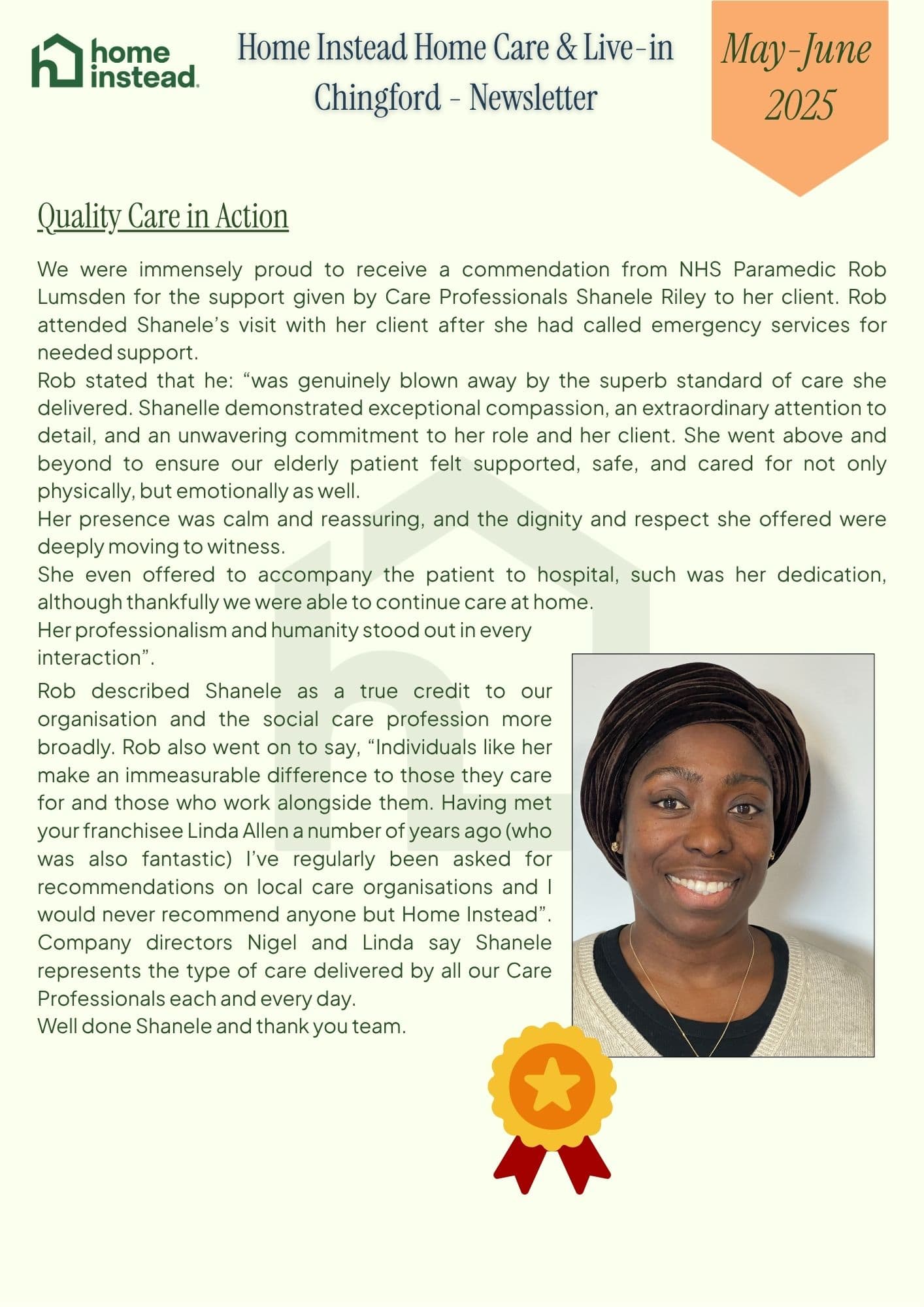 Newsletter May - June 2025