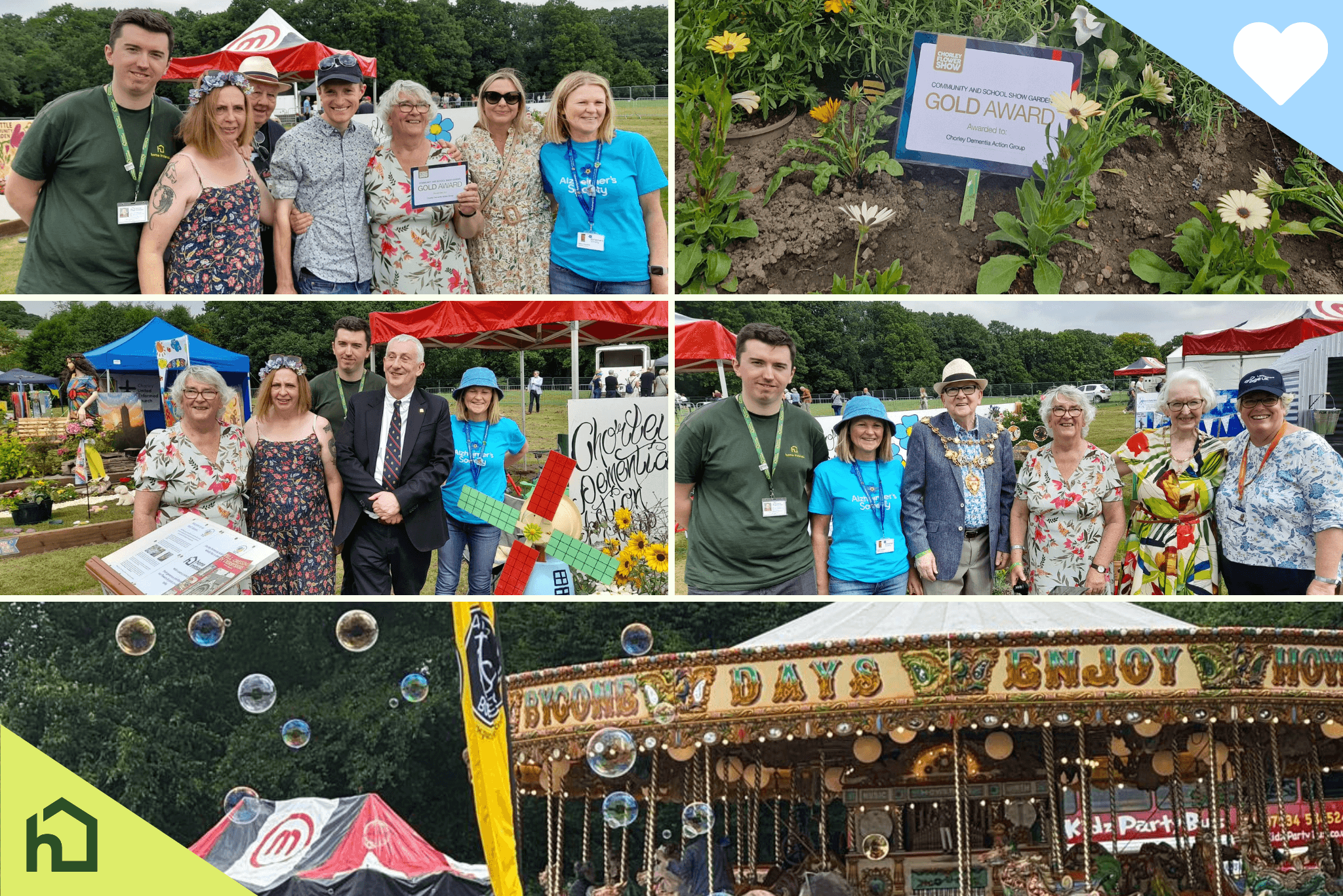 home instead west lancashire and chorley at chorley flower show with chorley dementia action group