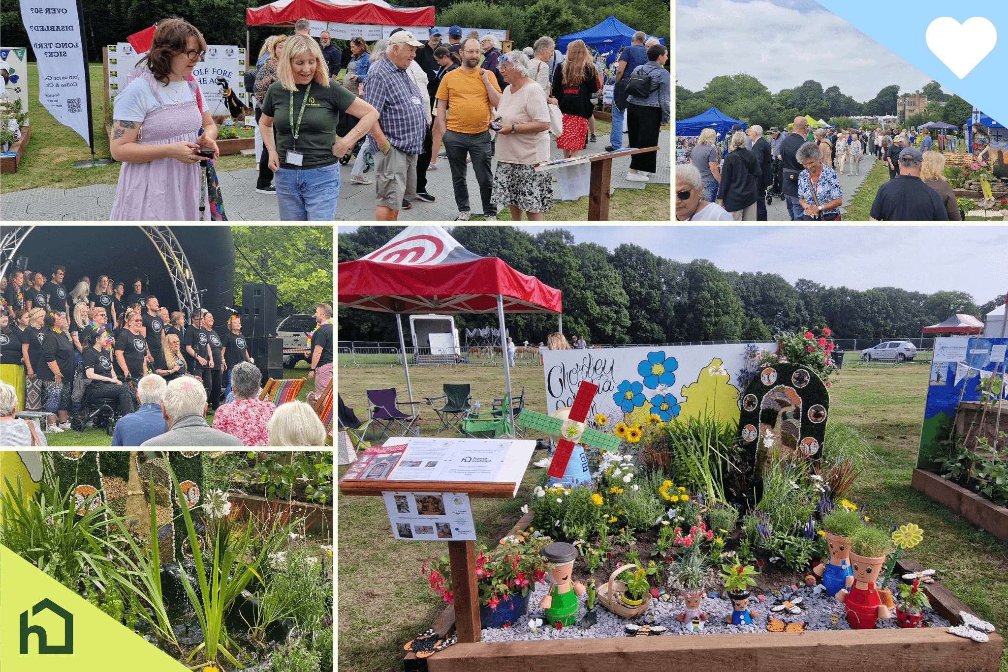 home instead west lancashire and chorley at chorley flower show with chorley dementia action group