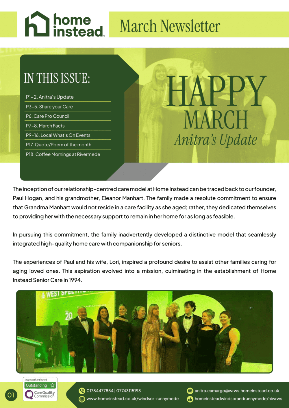 Newsletter March Cover picture