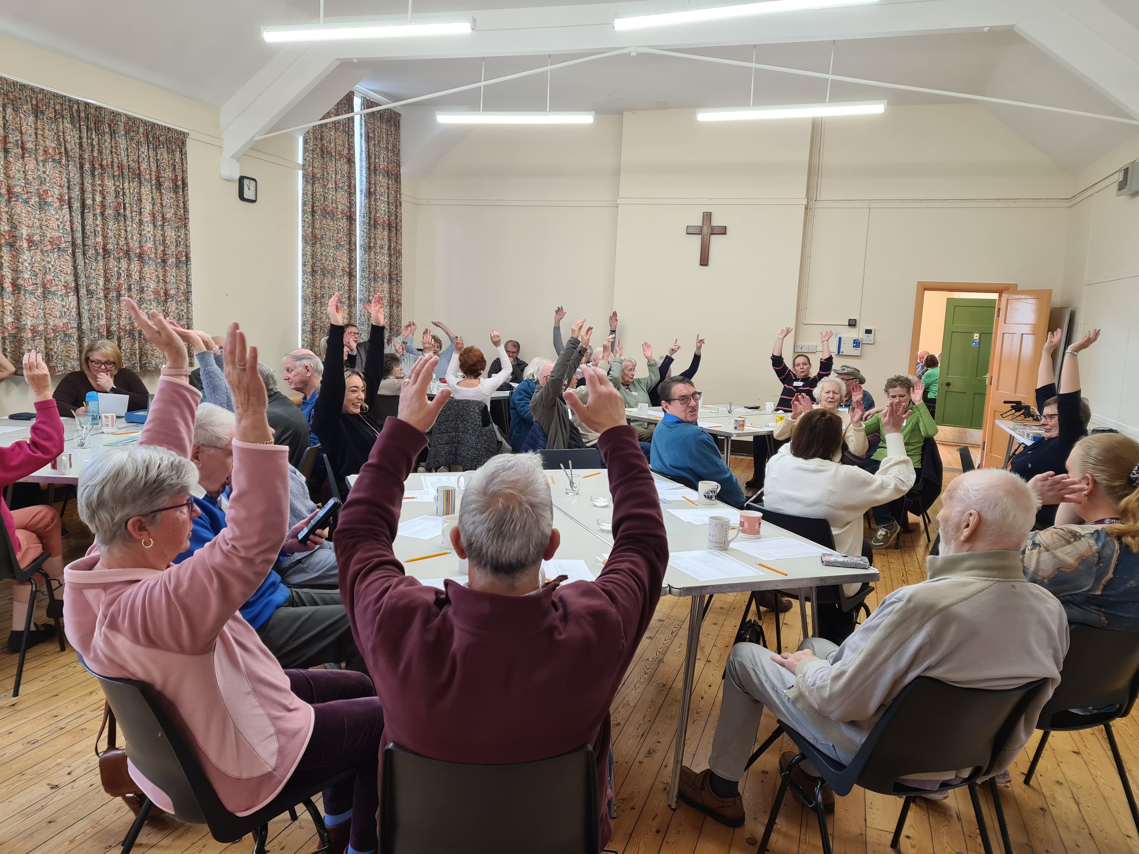 Attendees at Home Instead Dementia Cafe having fun!