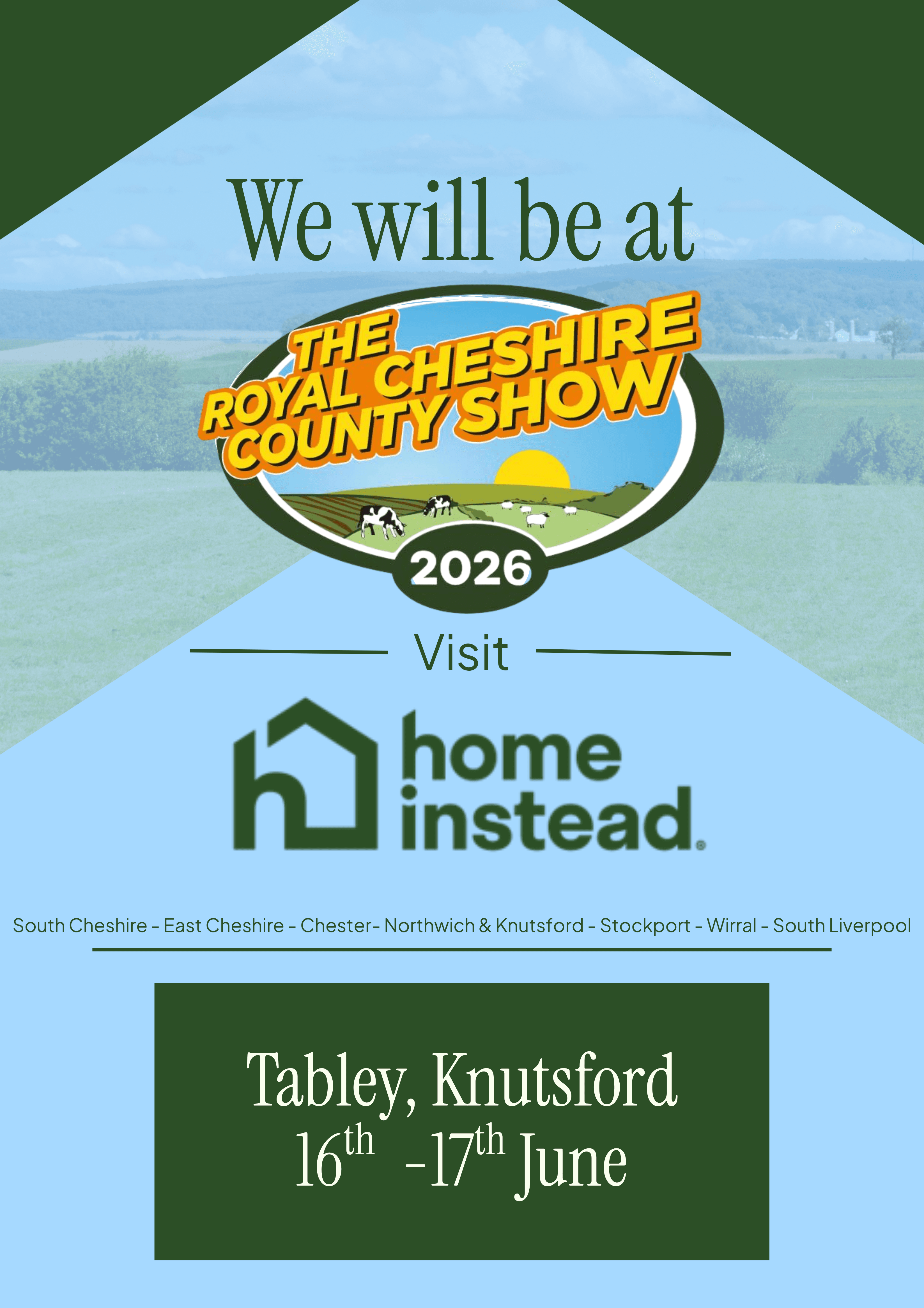 Home Instead Northwich & Knutsford to attend the Royal Cheshire County Show 2026