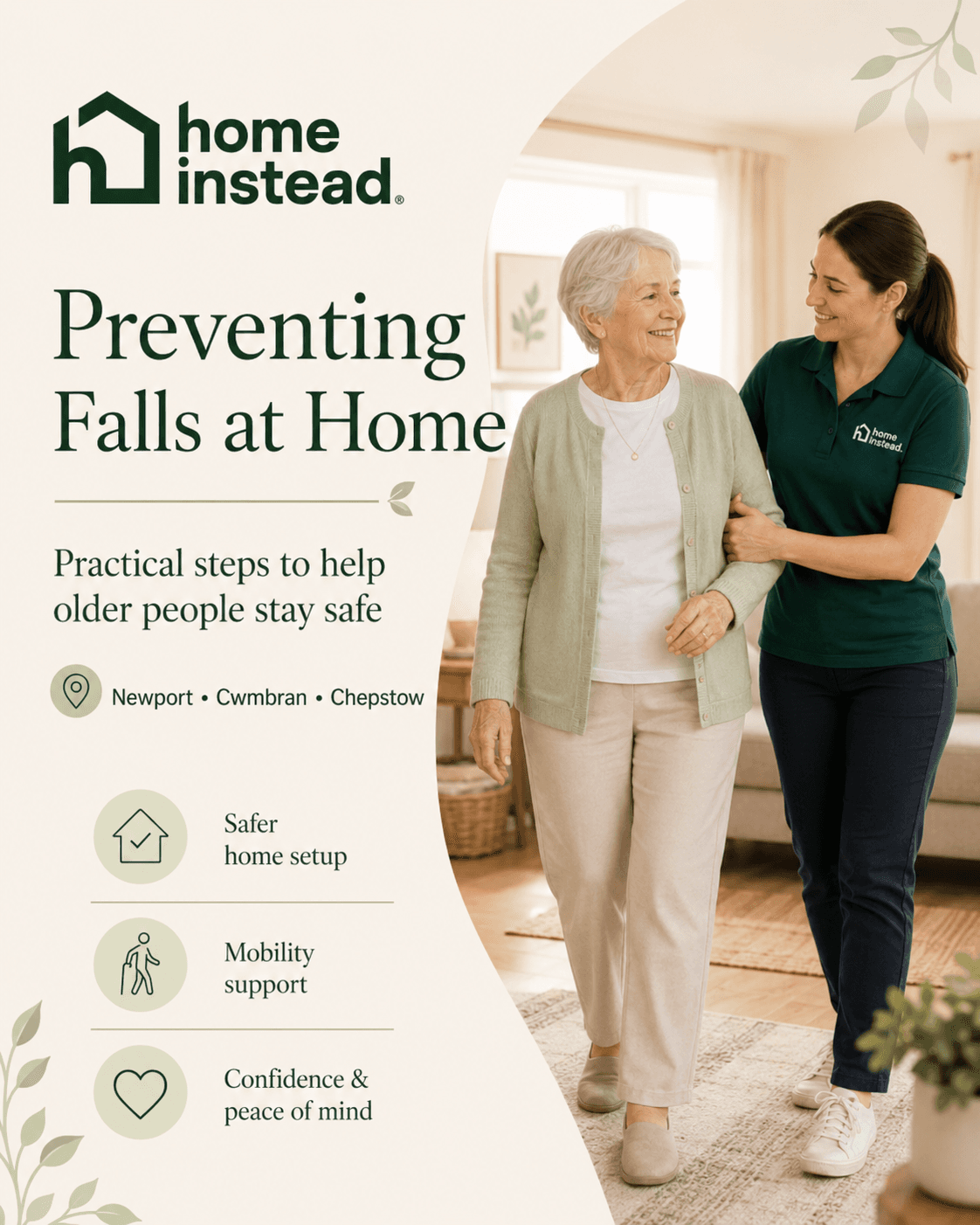 Fall Prevention at Home in Newport, Cwmbran & Chepstow | Home Instead