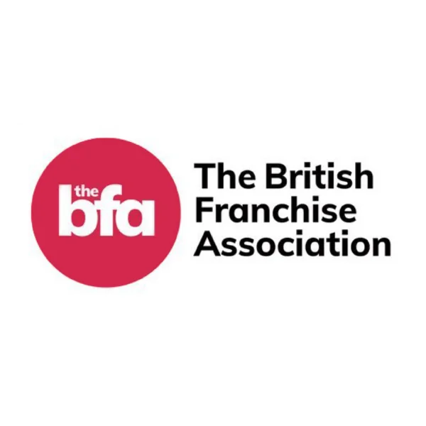 The British Franchise Association logo with a red circle and white "bfa" text. - Home Instead