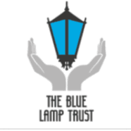 A blue lamp held by two grey hands, with the text "The Blue Lamp Trust" below. - Home Instead