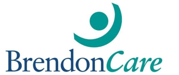 BrendonCare logo with teal abstract figure above the text "BrendonCare" in blue and teal. - Home Instead