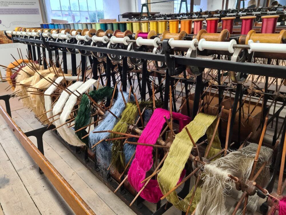 Home Instead Basingstoke picture of Whitchurch Silk Mill, showing the silk looms