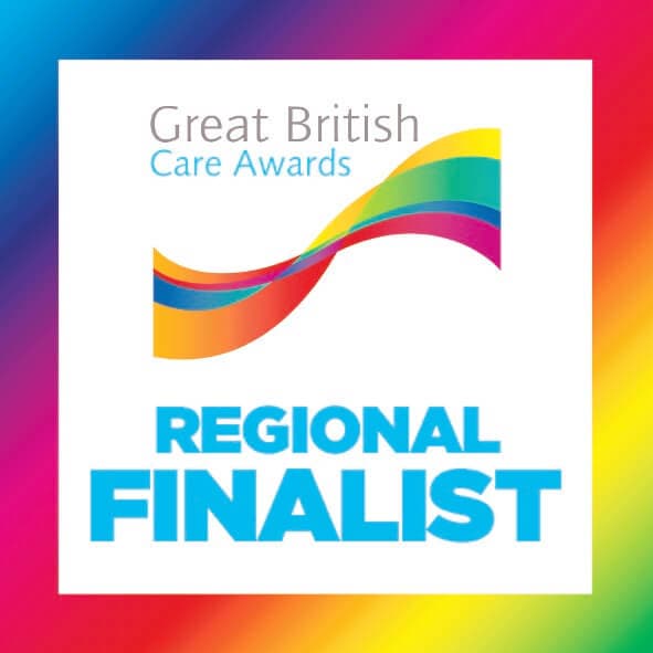 Nicky and Charlotte are highly commended at this years regional Great British Care Awards.