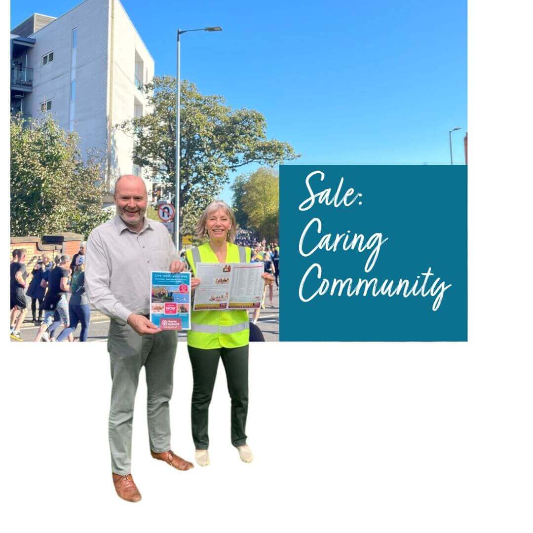 Alan Savage from Home Instead Sale Altrincham and Wythenshawe with Heather Henry Breath Champs in Sale M33