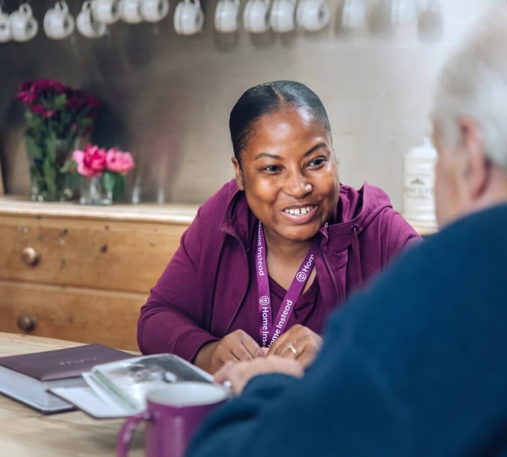 Home Instead Southampton Care Professional with client who lives in Maybush