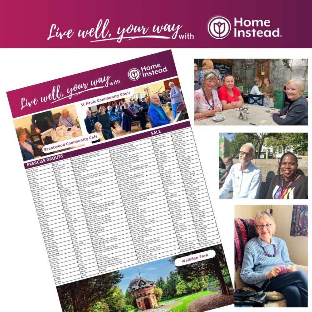 Whats on Where Groups for Sale by Home Instead Altrincham Sale and Wythenshawe