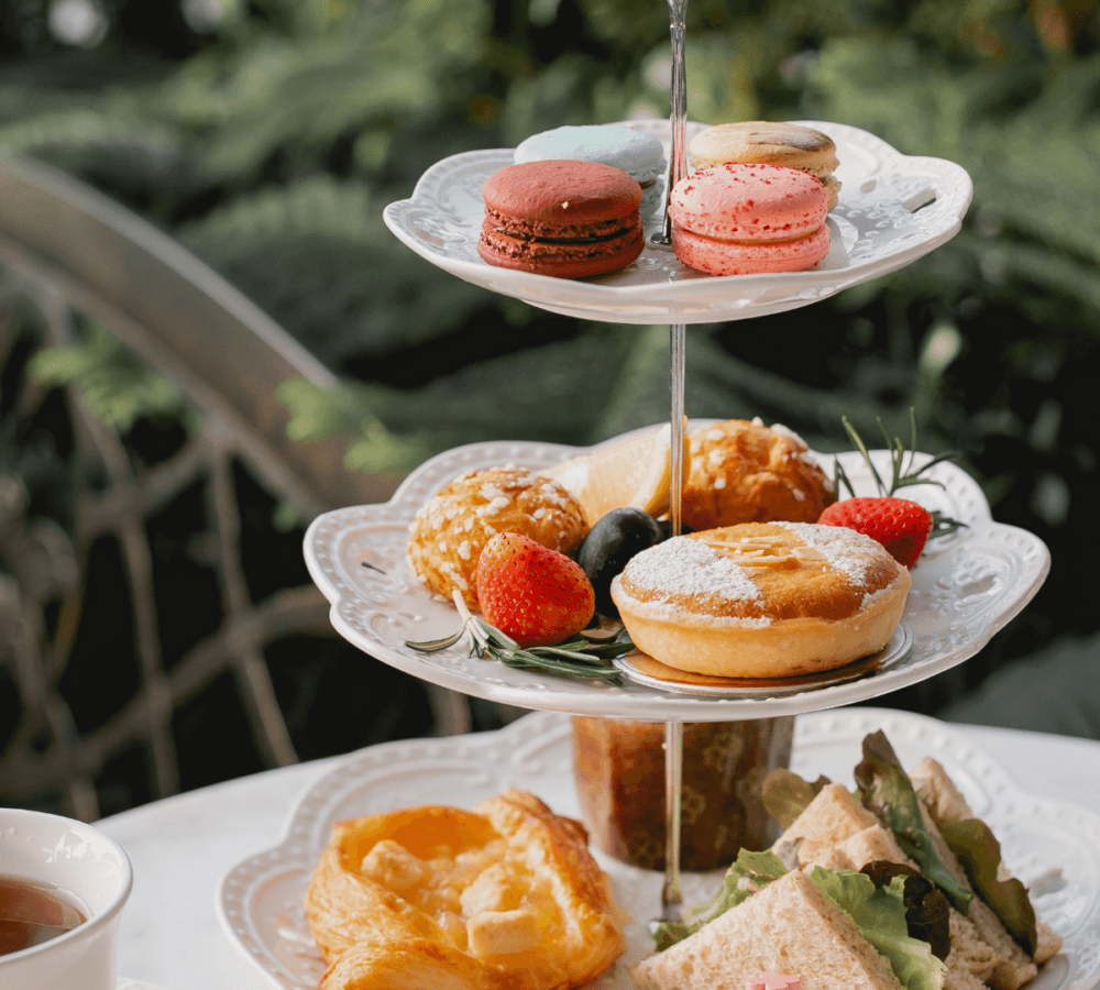 Afternoon tea at pavilion tea room
