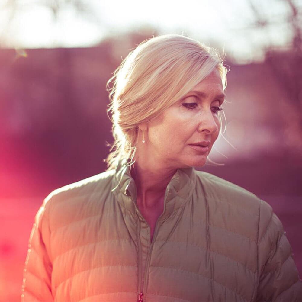 lady looking stressed