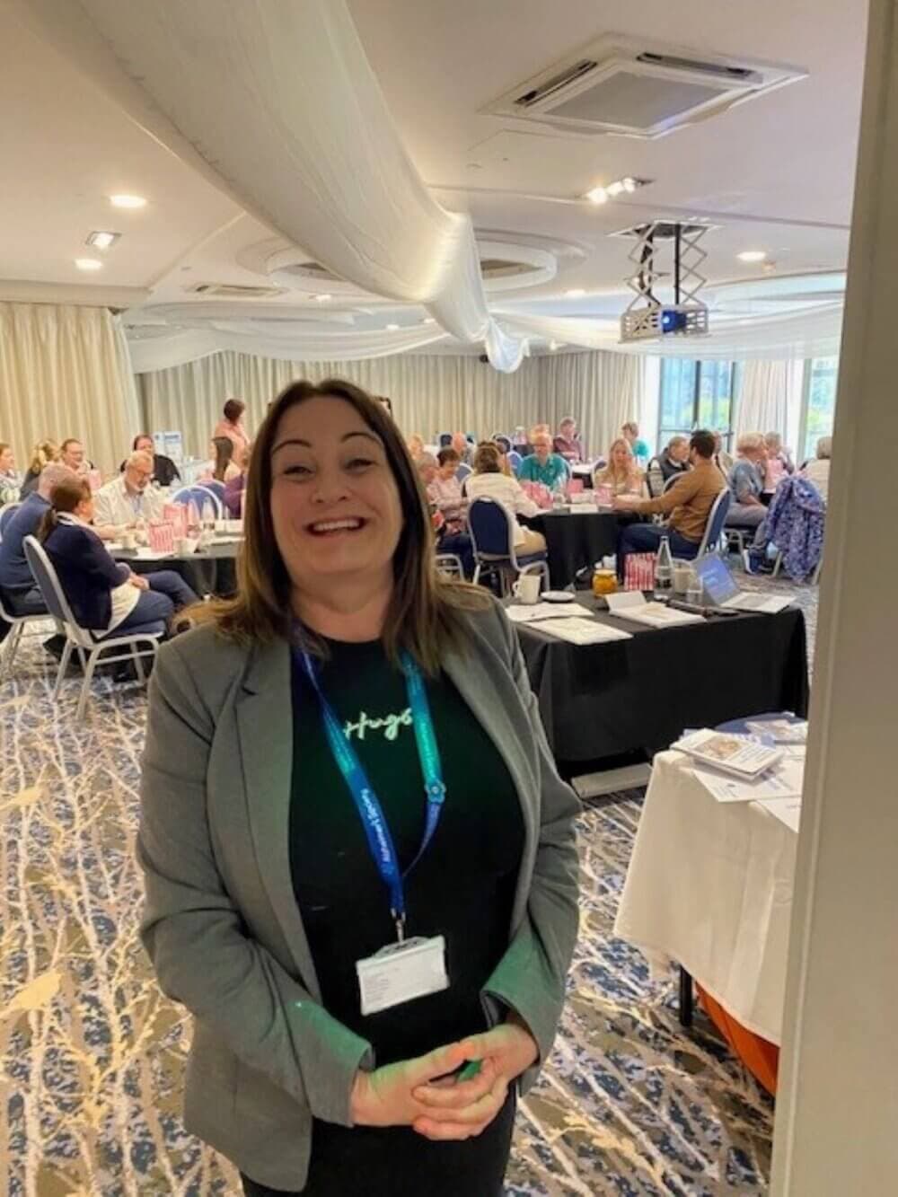 Elaine Agar hosting the Alzheimer's Society Dementia Action Week event