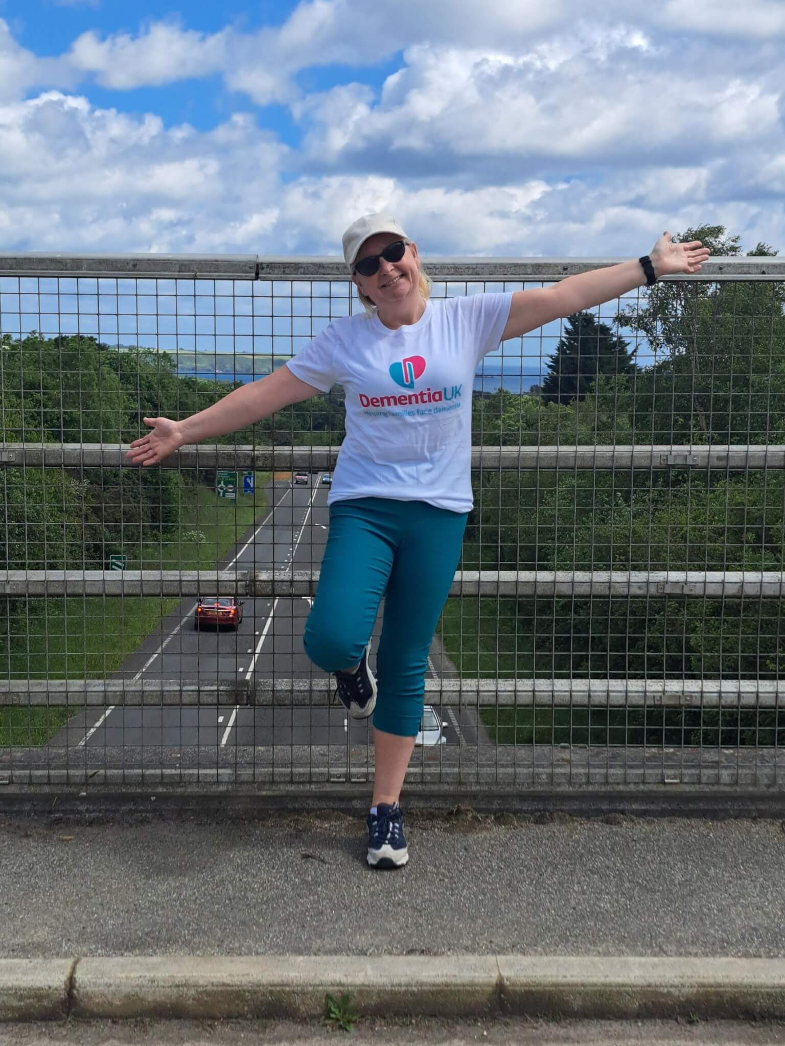 Cathy walking for Dementia UK