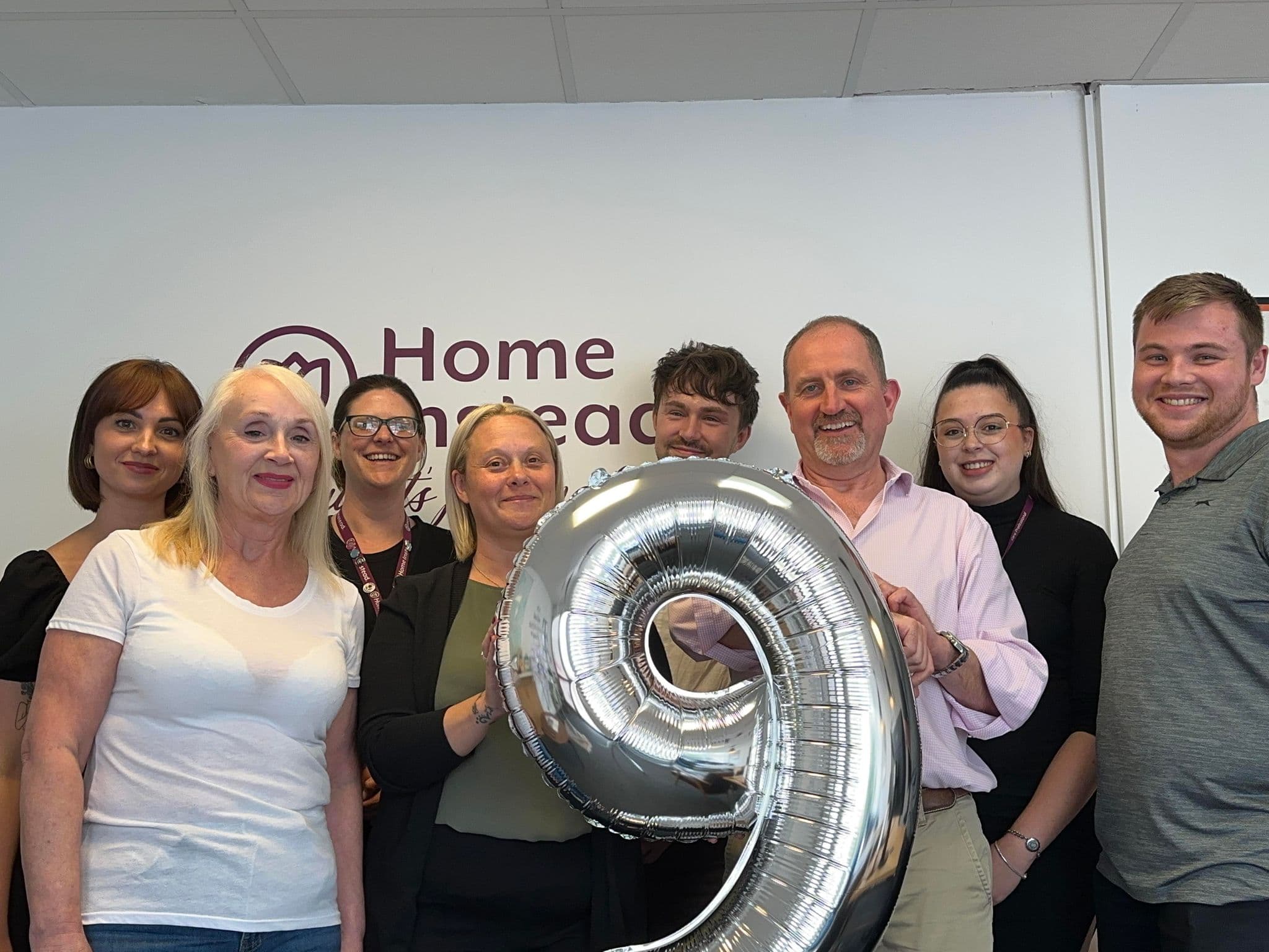 Home Instead Havant team celebrate 9 years