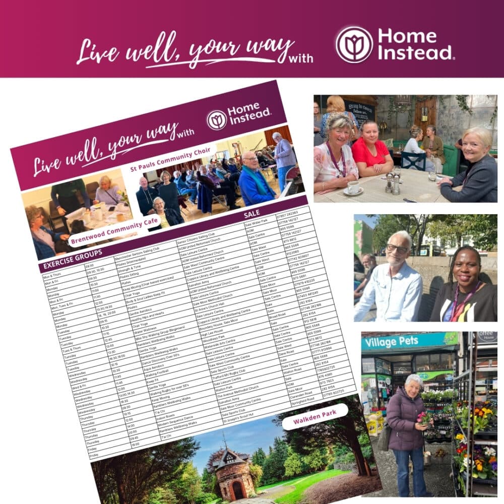 Whats on Where Groups for Sale by Home Instead Altrincham Sale and Wythenshawe