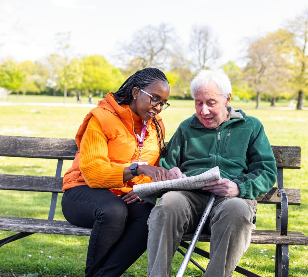 Enjoying Dulwich with a friendly companion