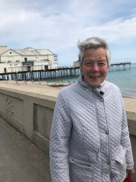 older person by the sea