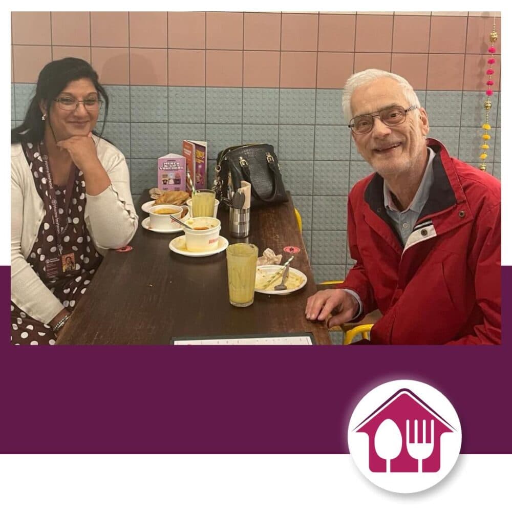 Shani Care Pro Out for lunch Live-in Care Home Instead Altrincham Sale and Wythenshawe