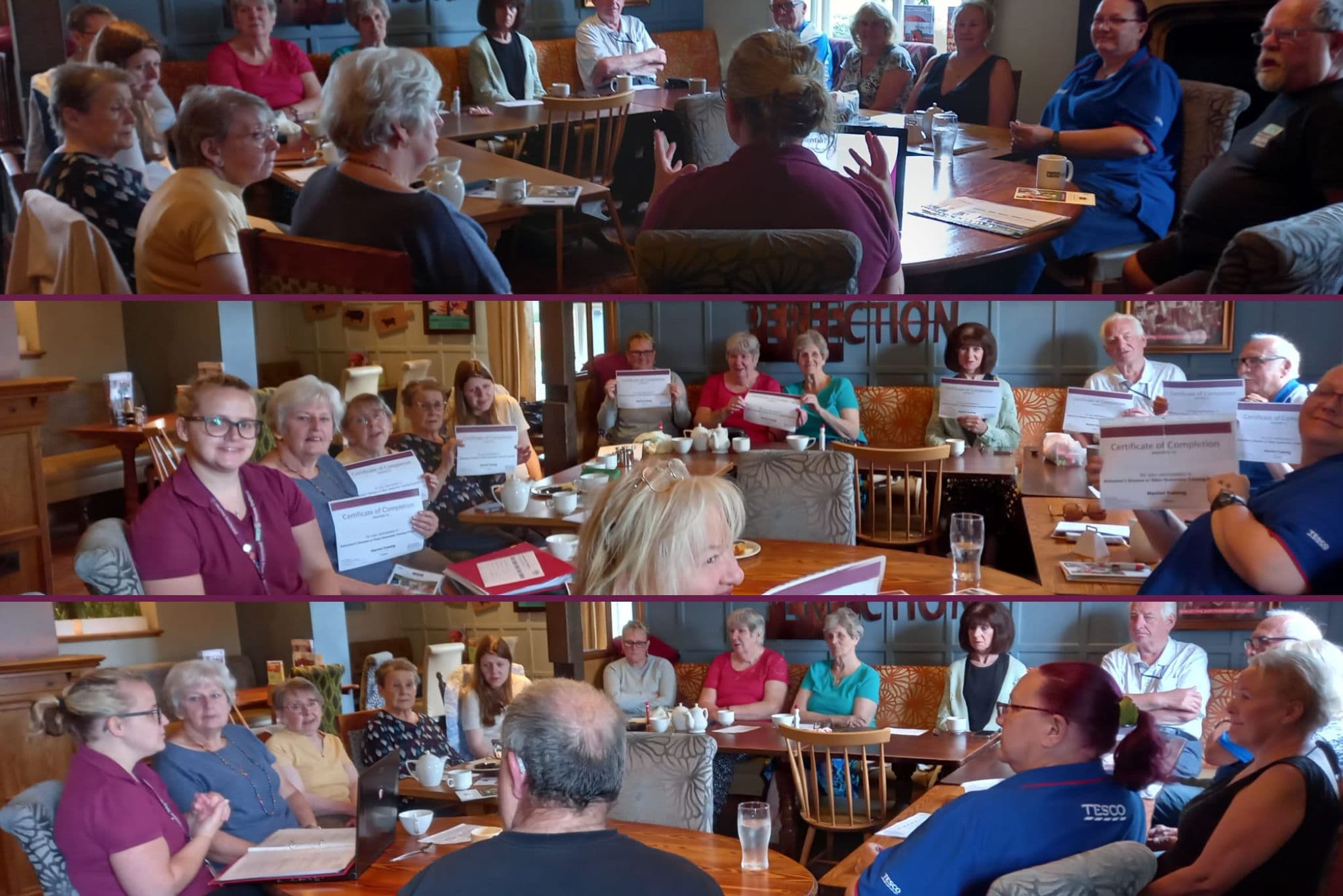 dementia awareness training talkin tables chorley