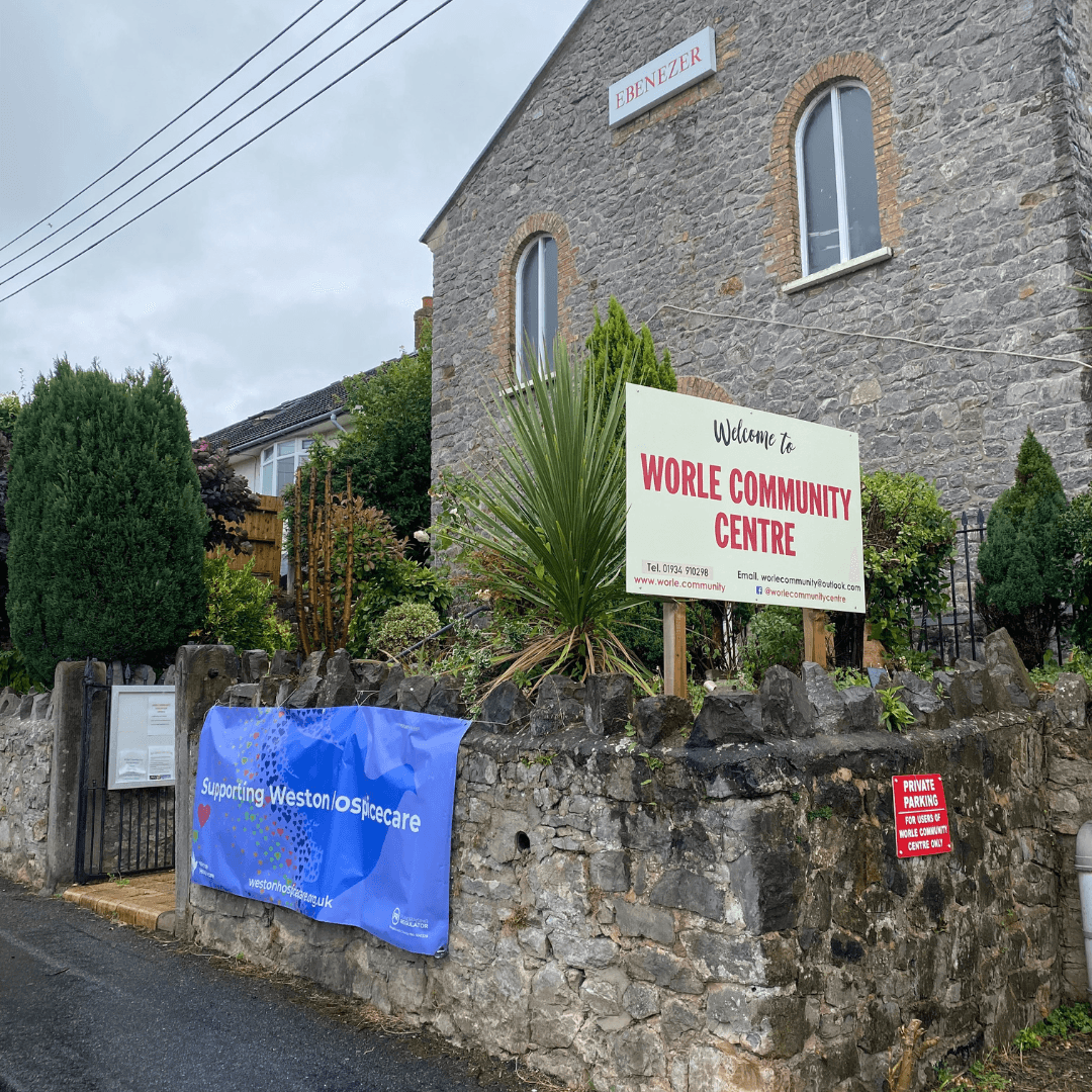 Worle Community Centre front of the building on Lawrence Road, Worle