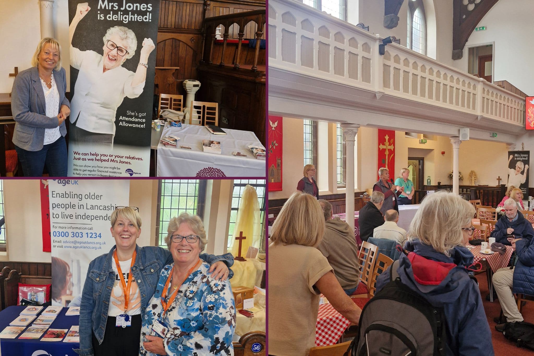 Open Community Hub at Emmanuel Church with AgeUK West Lancashire and Grey Matters Consultancy Southport