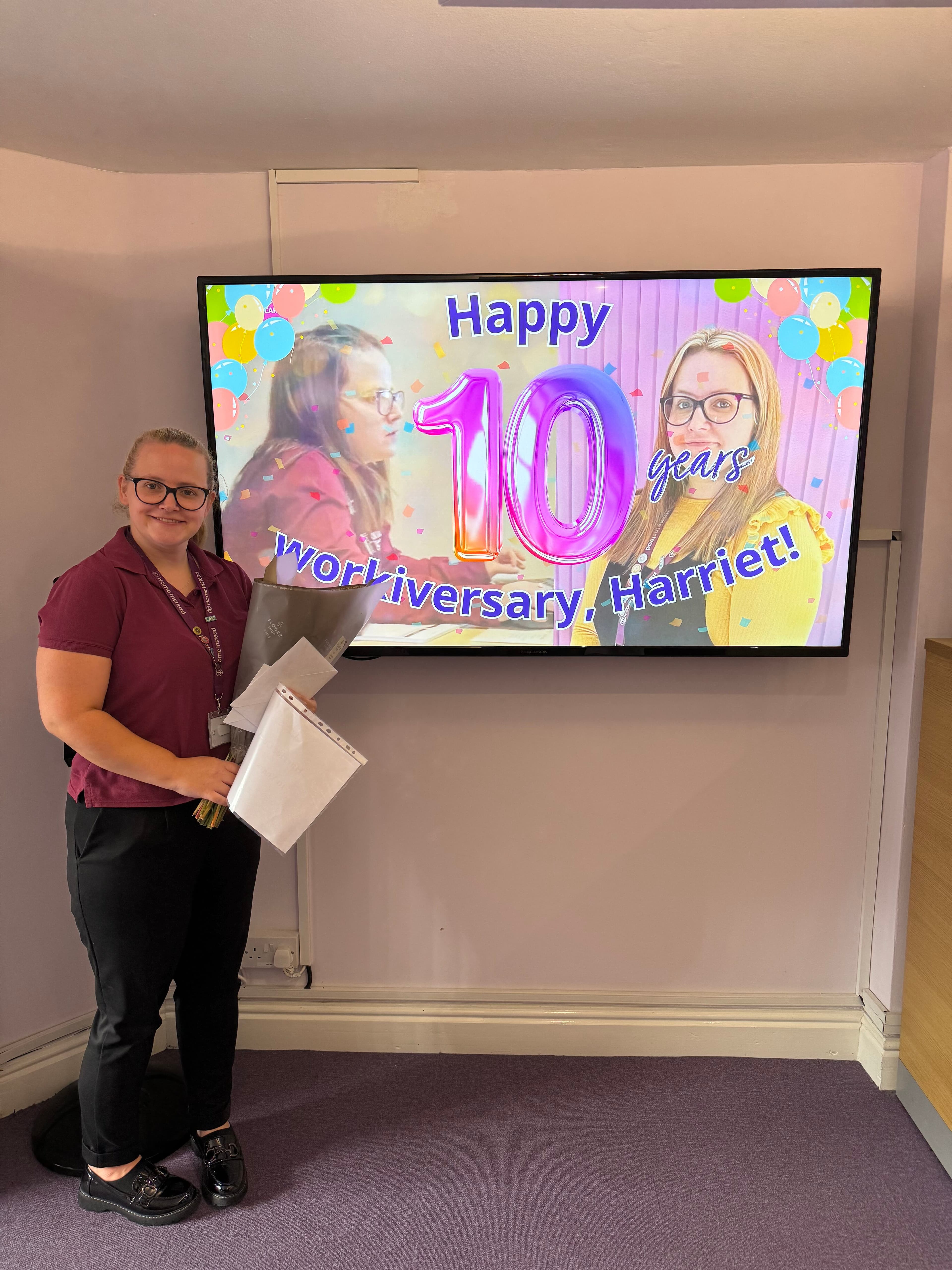 Ten Year Work Anniversary - Home Instead West Lancashire and Chorley