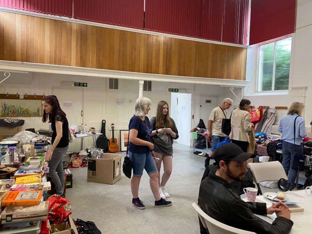 Jumble sale at Worle Community Centre put together by Home Instead