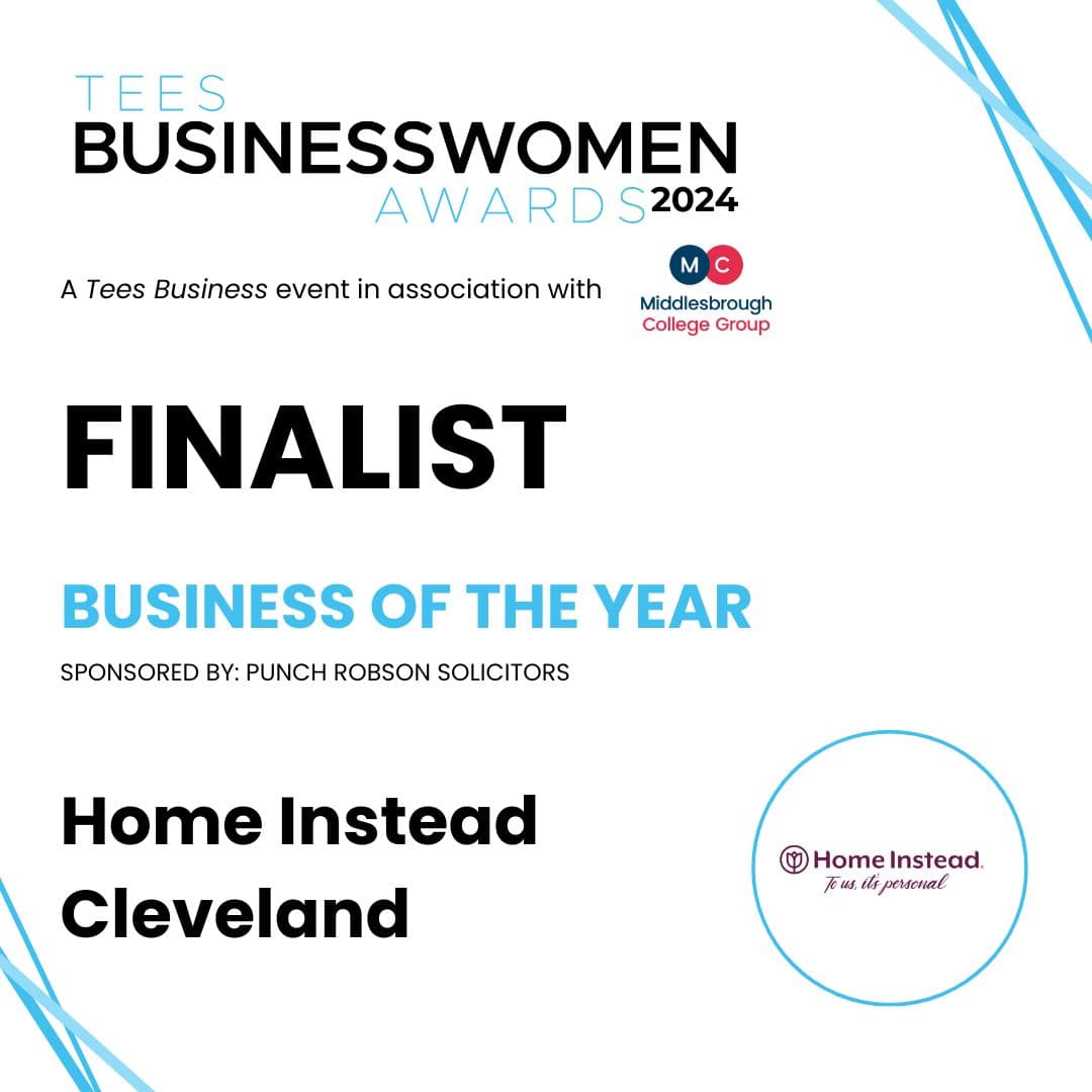 Tees Businesswomen Awards 2024 finalist for Business of the Year: Home Instead Cleveland. - Home Instead