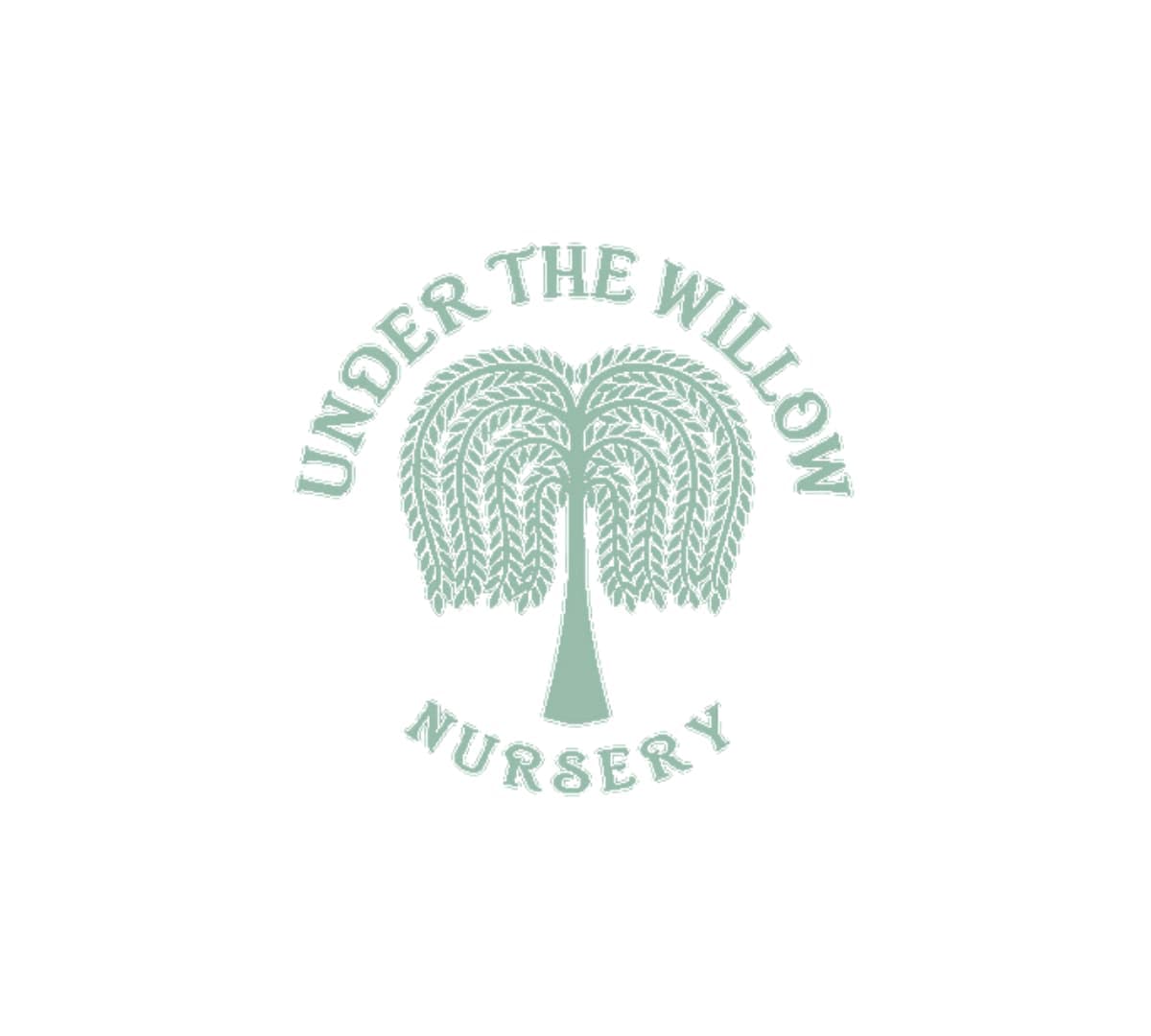 Under the willow green logo with a tree