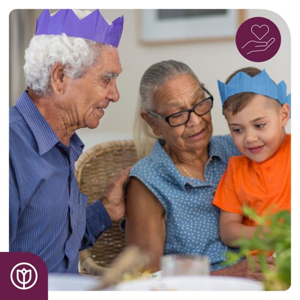 Family celebrating a birthday event