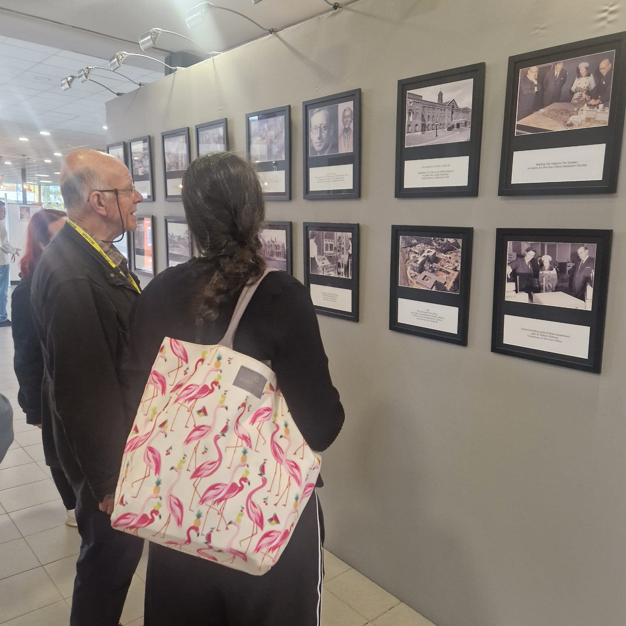 Client and daughter looking at old photos