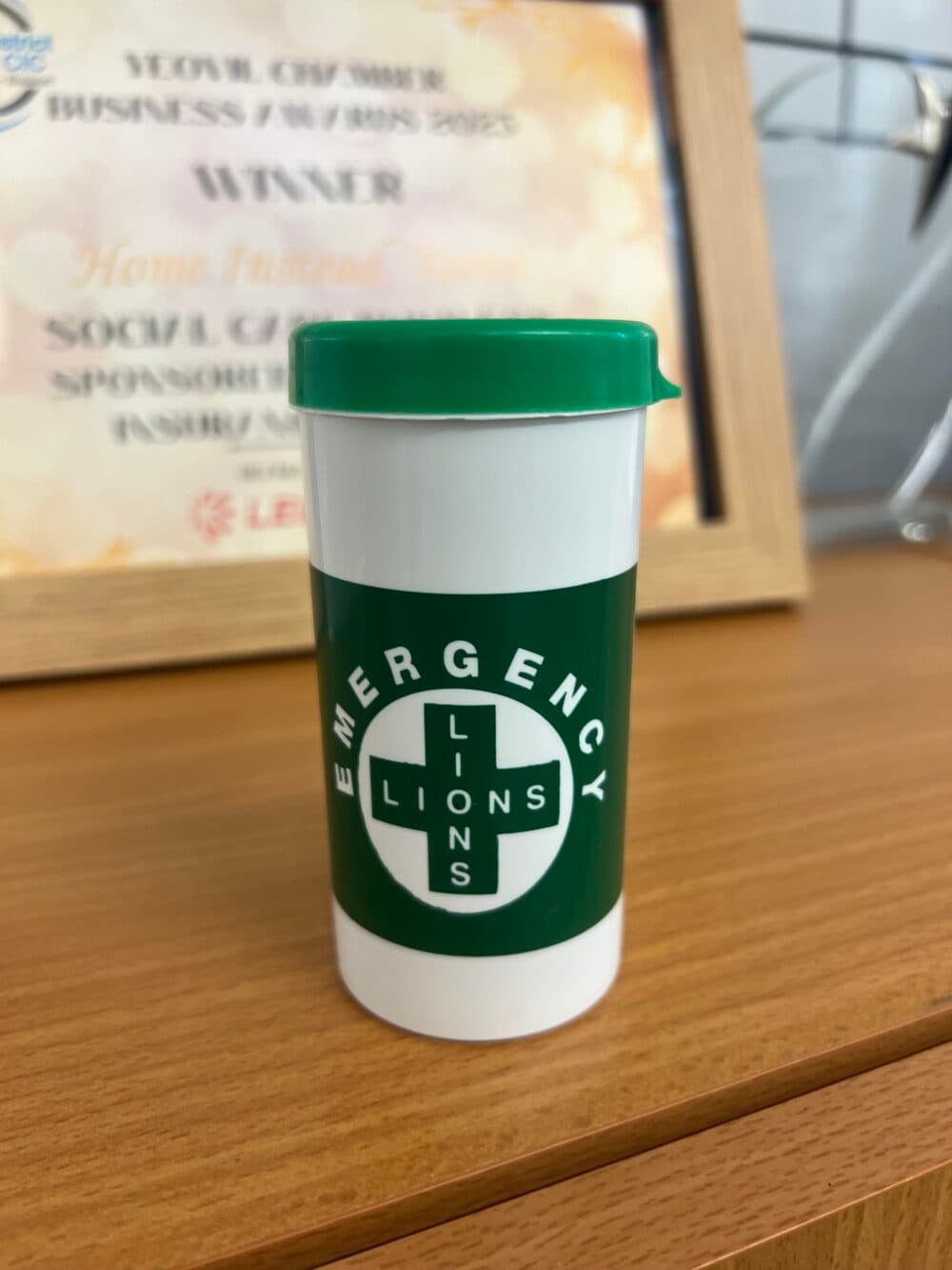 Lions message in a bottle